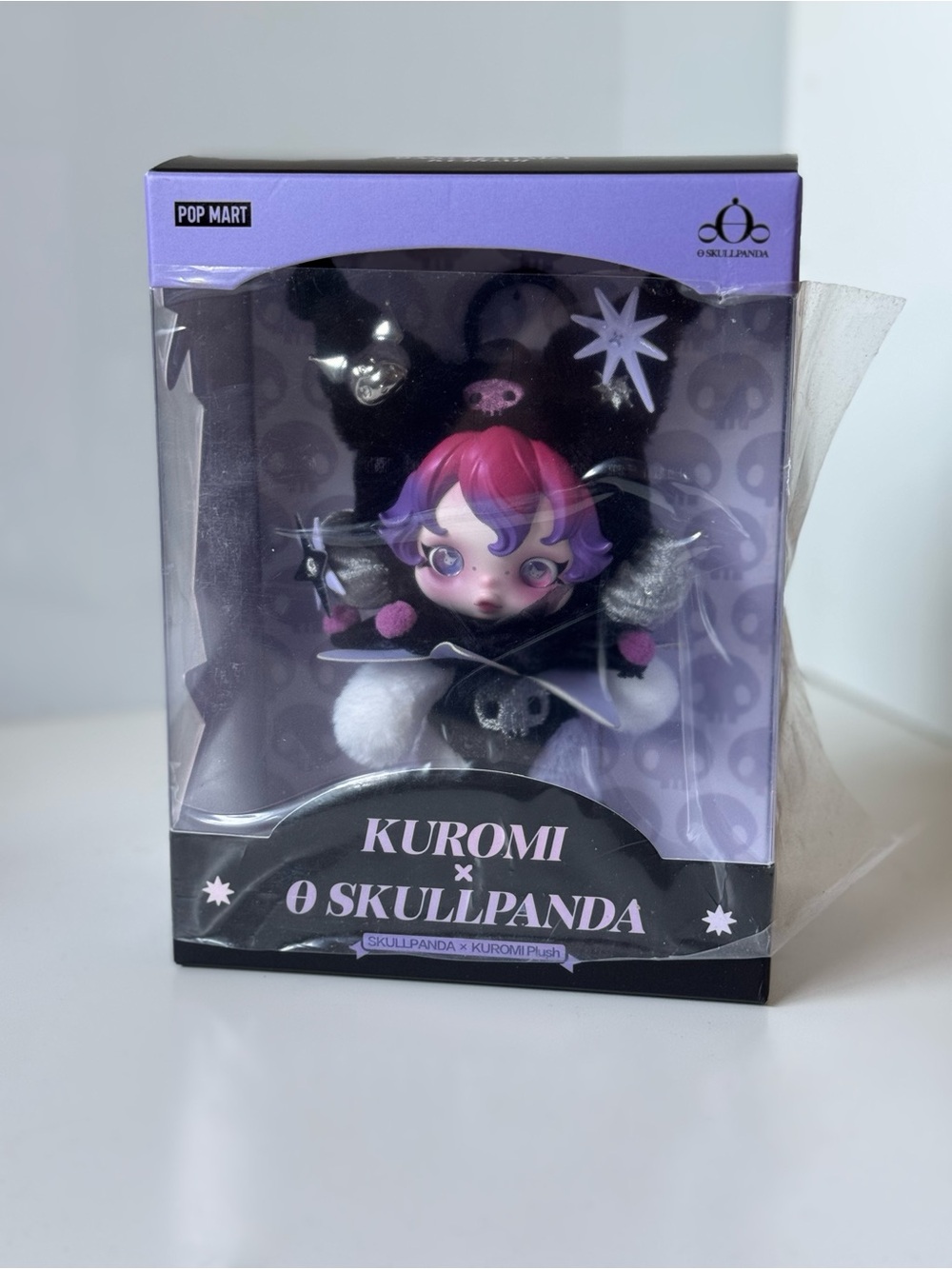Authentic • Kuromi x Skullpanda Collectible Plush Figure • NIB